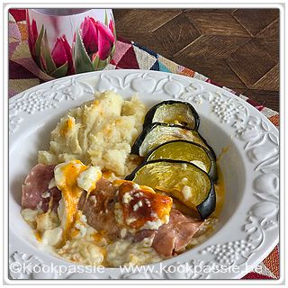 kookpassie.be - Witloof met gekookte hesp in de oven, puree en courgette (2 dagen)