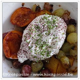 kookpassie.be - Terug fruit, abrikoos, pruim, witte en rode druiven en Italiaanse burrata
