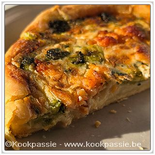 kookpassie.be - Quiche zalm en broccoli, 375 g van Colruyt 8,79€