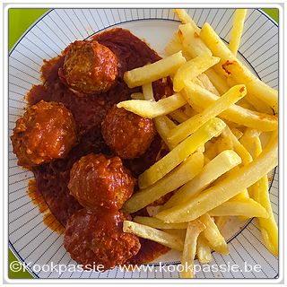 kookpassie.be - LSF: Vegetarische balletjes met frietjes