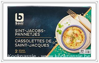 kookpassie.be - Boni Sint-Jacobs pannetje met Lookbroodjes Colruyt en Lidl (geen echte voorkeur) 1/3