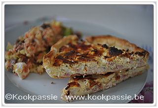 kookpassie.be - Quiches - Quiche met kip en uien - Dag 2