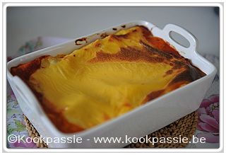 kookpassie.be - Lasagnia met bolognaise saus (Easy, pot Lidl) en bechamel met cheddar