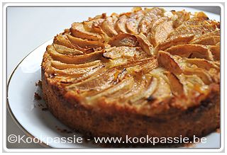 kookpassie.be - Gâteau invisible aux poires 1/2