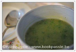 kookpassie.be - Courgette - Courgette-rucola soep (Sandra Bekkari)