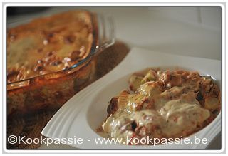 kookpassie.be - Easy Pasta soubry, spinazie, courgette, tonijn, aubergines, pastasaus basilicum tomaat Bertolli en visbechamel (1092) (3 dagen)