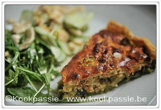 kookpassie.be - Quiche met spinazie, broccoli, kippengehakt en colombo kruiden (2dagen)