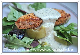 kookpassie.be - Zalm - Zalmfilet met citroensaus en pastinaakpuree