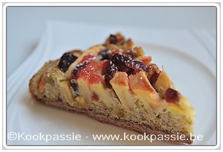 kookpassie.be - Fijne appel-cranberrytaart 1/2