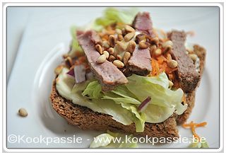 kookpassie.be - Broodje rosbief met truffelmayonaise