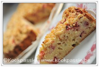 kookpassie.be - Rabarber aardbeiencake