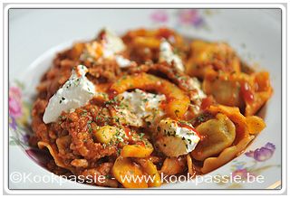 kookpassie.be - Tortellini met courgette, cherrytomaten en feta