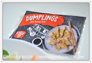 kookpassie.be - Rauwe groenten met garnalenkroket en dumplings (Lidl) 1/2