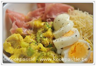 kookpassie.be - Cappelletti met ham, asperges, gekookte eieren roomkaassaus (2 dagen)