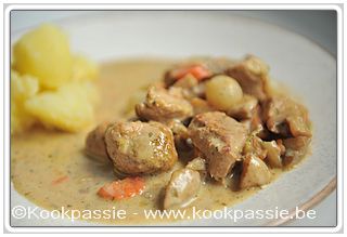 kookpassie.be - Kalfsvlees - Blanquette de veau - Kalfsragout (2dagen)