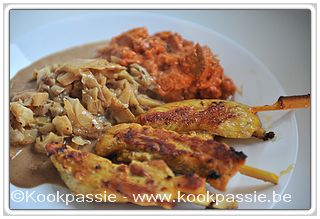 kookpassie.be - Restjes groenten met kipsaté