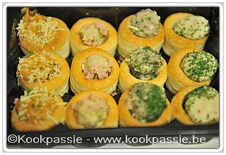 kookpassie.be - Lidl Delicieux: Bladerdeeghapjes: Met ham-kaas, Vol-au-vent, Champignon, Bolognesevulling