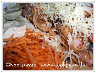 kookpassie.be - Penne - Penne aux aubergines, tomates fraîches, mozzarella et basilic