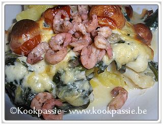 kookpassie.be - Vispannetje met spinazie en champignions (goed voor 2 dagen)