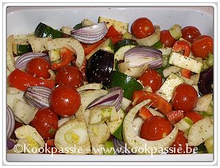 kookpassie.be - Roze zalm in jasje met vele groenten 1/2