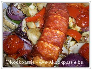 kookpassie.be - Roze zalm in jasje met vele groenten 1/2