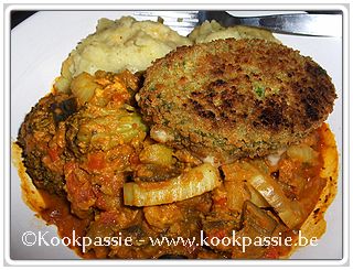 kookpassie.be - Vegetarische burger puree en vele groetjes