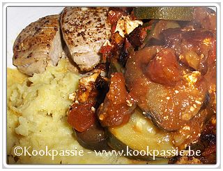 kookpassie.be - Varken - Zuiderse groenteschotel met varkenshaasje