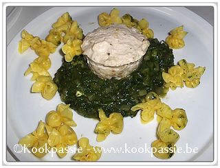 kookpassie.be - Rest mousseline van kip met spinazie en courgette