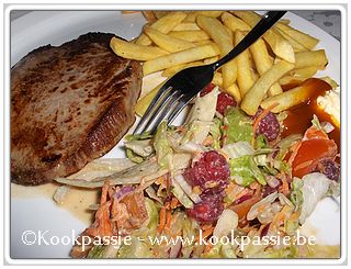 kookpassie.be - Steak met frietjes en sla 1/2