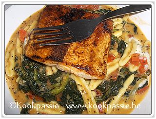 kookpassie.be - Zalm met spinazie