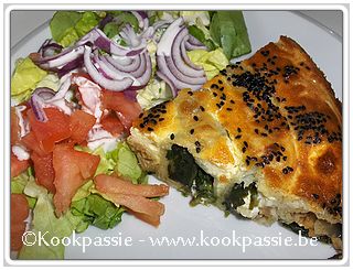 kookpassie.be - Quiche - Borek, spinazie, kippengehakt en feta