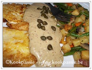 kookpassie.be - Schelvis - Schelvisfilet met mosterdsaus