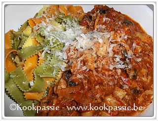 kookpassie.be - Tagliatelli - Tonijn, surimi met Frastagliate Tricolore