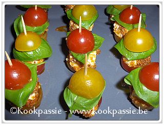 kookpassie.be - Tapenade - Feta-tomaatspiesjes