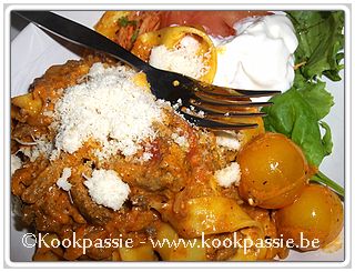 kookpassie.be - Pappardelle - Pappardelle met kalkoen en feta