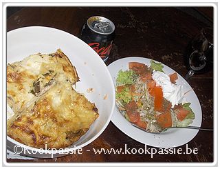 kookpassie.be - Lasagne met zalm, spinazie en champignons