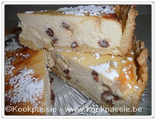 kookpassie.be - Gâteau à la ricotta, raisins et marsala