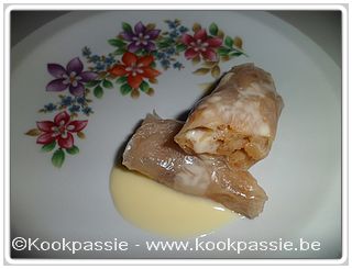 kookpassie.be - Appelstrüdelrolletjes met vanillesaus  (De Garde van Gert, Steffi Vertriest)