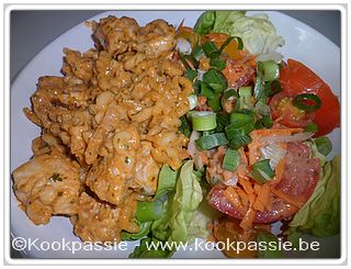 kookpassie.be - Kip Tiki Masala (sharwood's) met hoorntjes