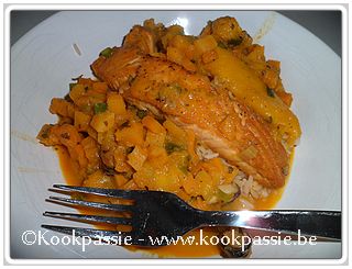 kookpassie.be - Zalm curry met mango