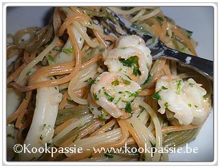 kookpassie.be - Vis met peterselie-look-room sausje en pasta