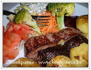 kookpassie.be - Paardesteak met rauwe groenten