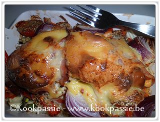 kookpassie.be - Zalm met groentjes in de oven