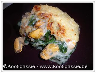 kookpassie.be - Mosselpannetje met champignons en spinazie (2 dagen)