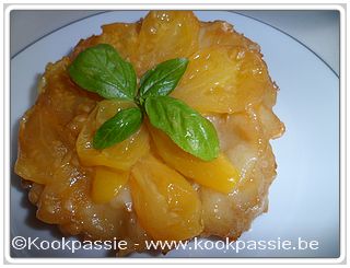 kookpassie.be - Tarte tatin van gele cherrytomaat