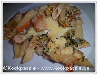 kookpassie.be - Pasta met kalkoen en prei