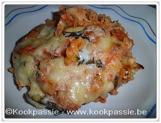 kookpassie.be - Deegwaren - Pasta, courgette en tonijn ovenschotel (2 dagen)