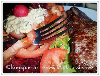 kookpassie.be - Paardesteak met rauwe groenten