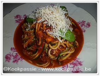kookpassie.be - Courgette - Courgettini Bolognese