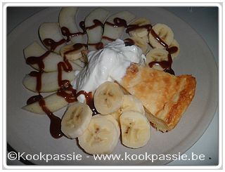 kookpassie.be - Dessert - Gâteau à la semoule au Thermomix met banaan, peer en griekse yoghurt